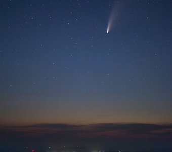 Комета Neowise над Алтайским краем
