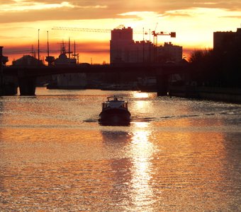 Преголя на закате