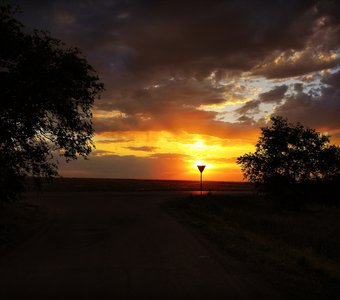 Степной закат