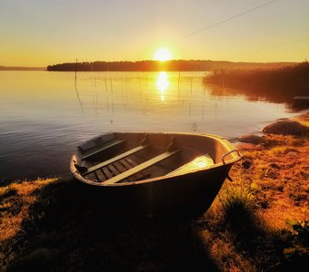 Рассвет на озере Суходольское