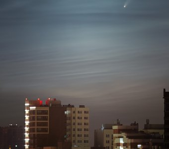 Комета Neowise над Екатеринбургом