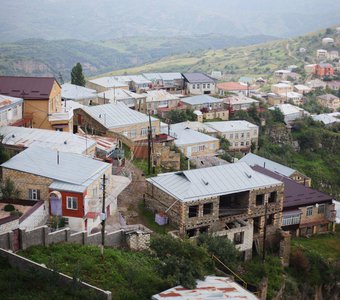 Вид на село Кубачи, Дагестан