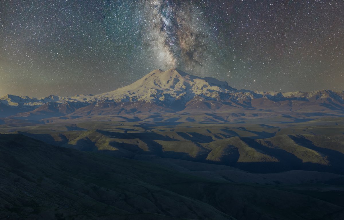 Плато Бермамыт ночью