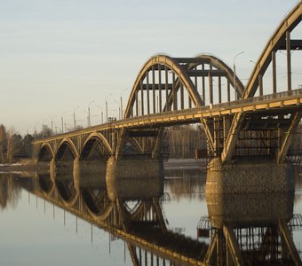 Мост через Волгу, г. Рыбинск
