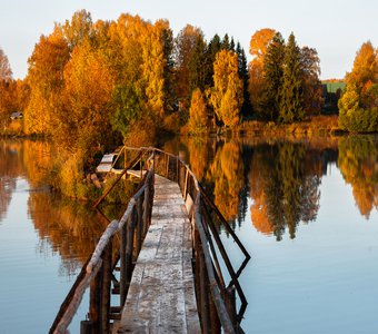 Золотая осень в Вятской глубинке, Село Верхосунье Фаленского района.
