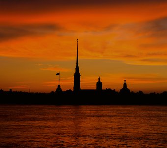 Санкт-Петербург на закате