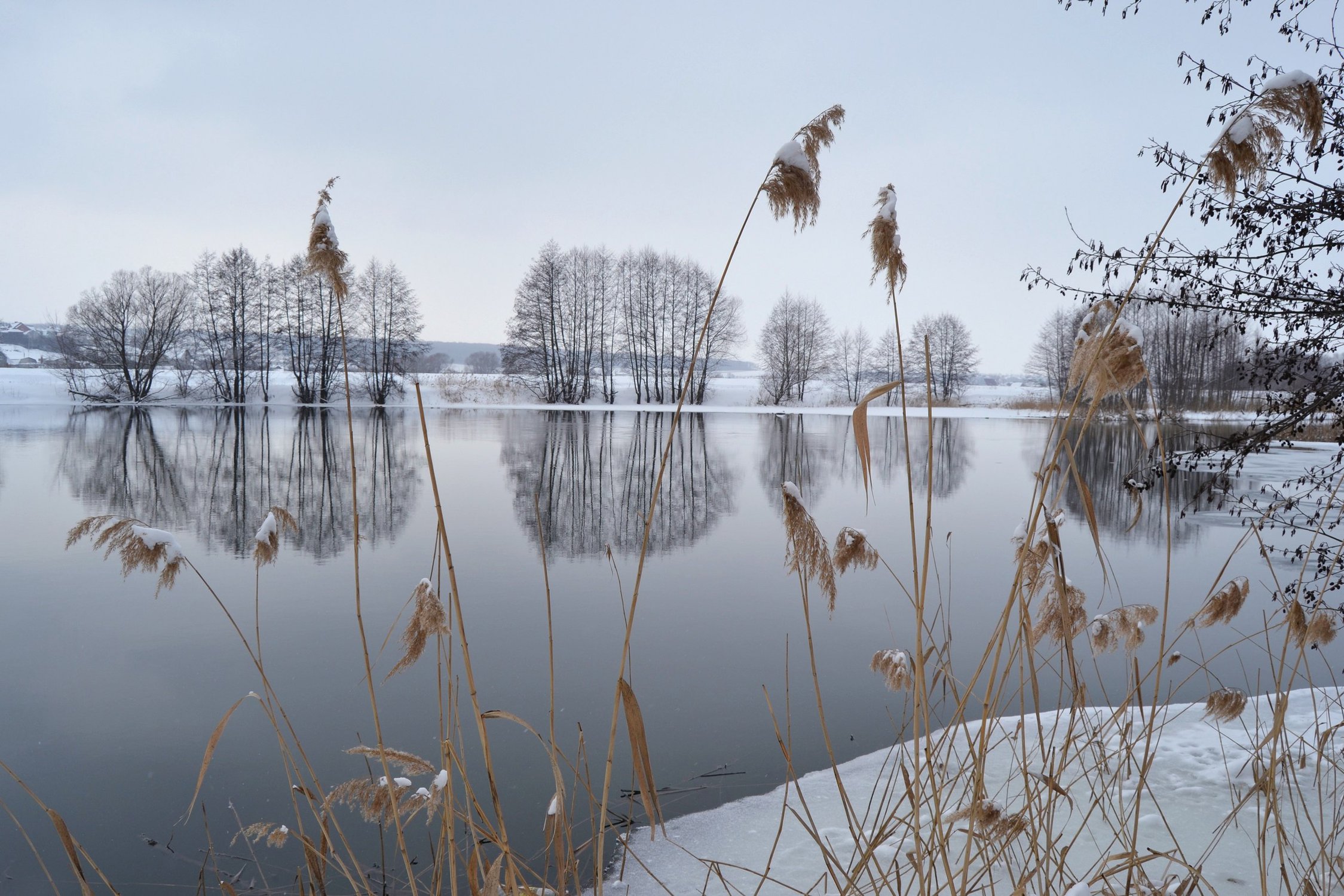 Зеркальная гладь воды