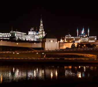 Ночные огни Казанского Кремля