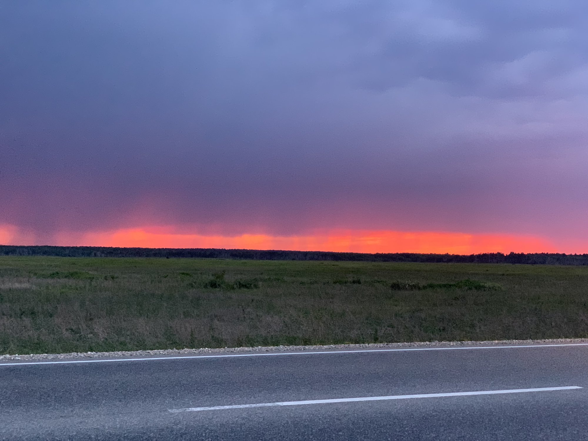 Закат - пожар