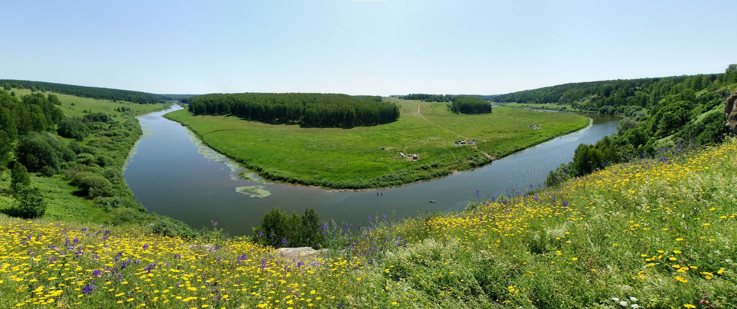 Река Немда летом