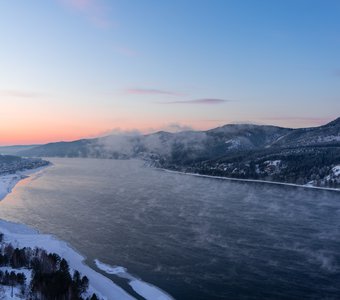 Закат над Енисеем