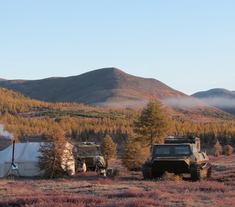 Утро геологической экспедиции