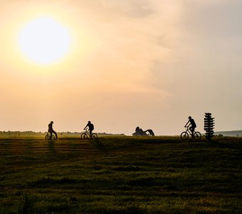 Велосипедисты на Кудыкиной горе