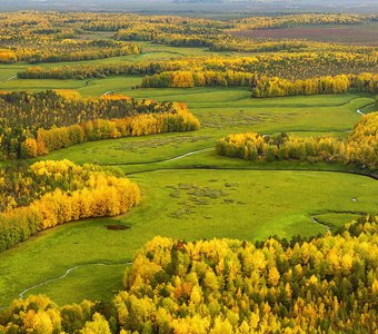 Обские соры в начале осени на севере Томской области
