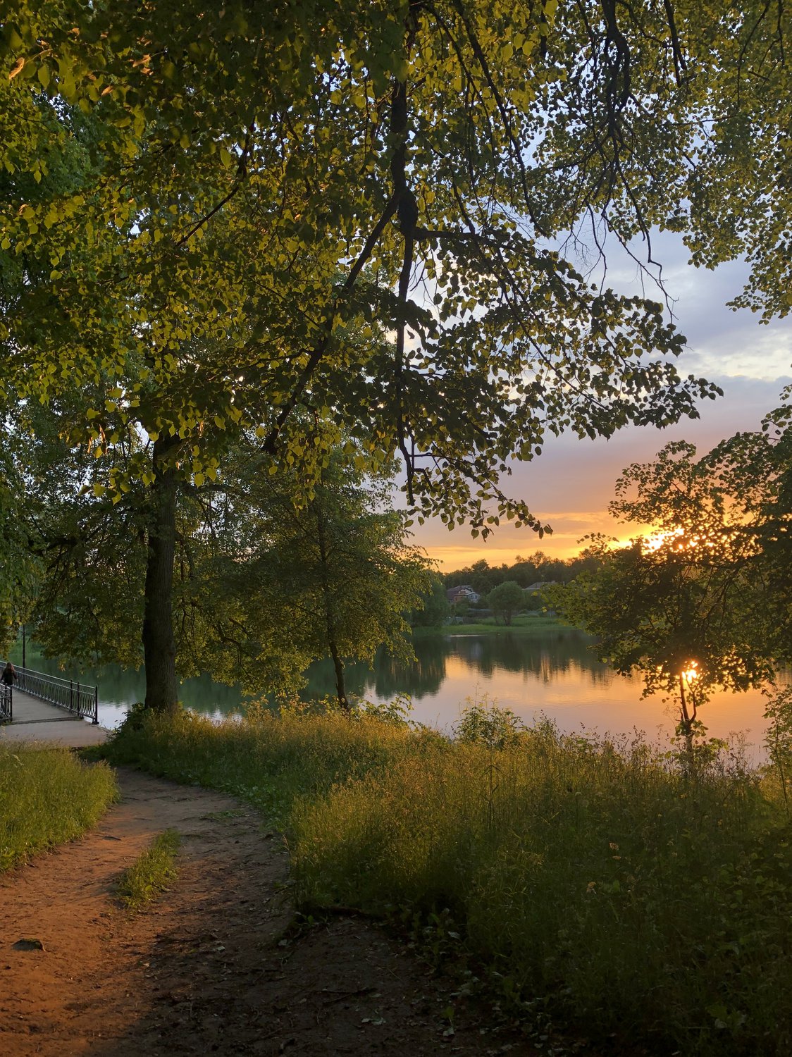 Закат в усадьбе графа Бобринского, Богородицк, Тульская область