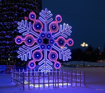 Рождественская снежинка в Рыбинске