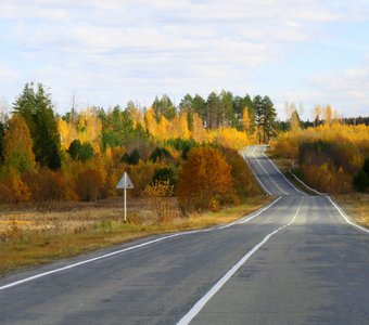 Осенняя дорога.