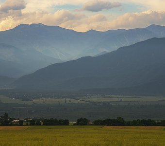 Закат в окрестностях сел.Ивановка (Исмаиллинский район, Азербайджан)