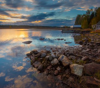 Закат на берегу Линдозера