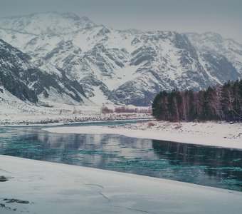 Мартовская зима над Катунью, Горный Алтай