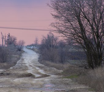 Розовый закат