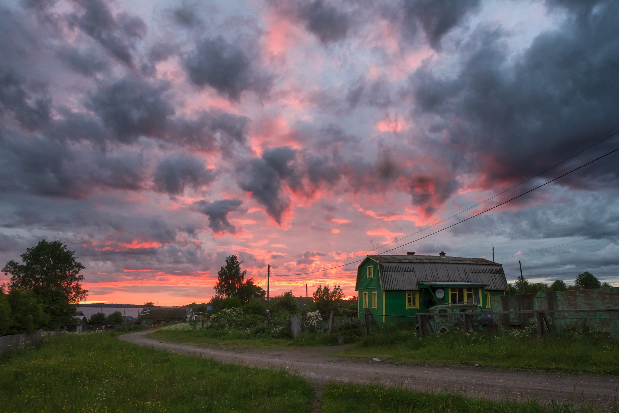 Фото домик в деревне летом (144 фото)