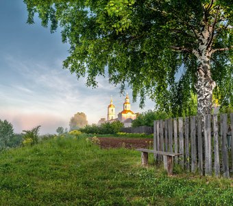 Тихое утро в Русской глубинке