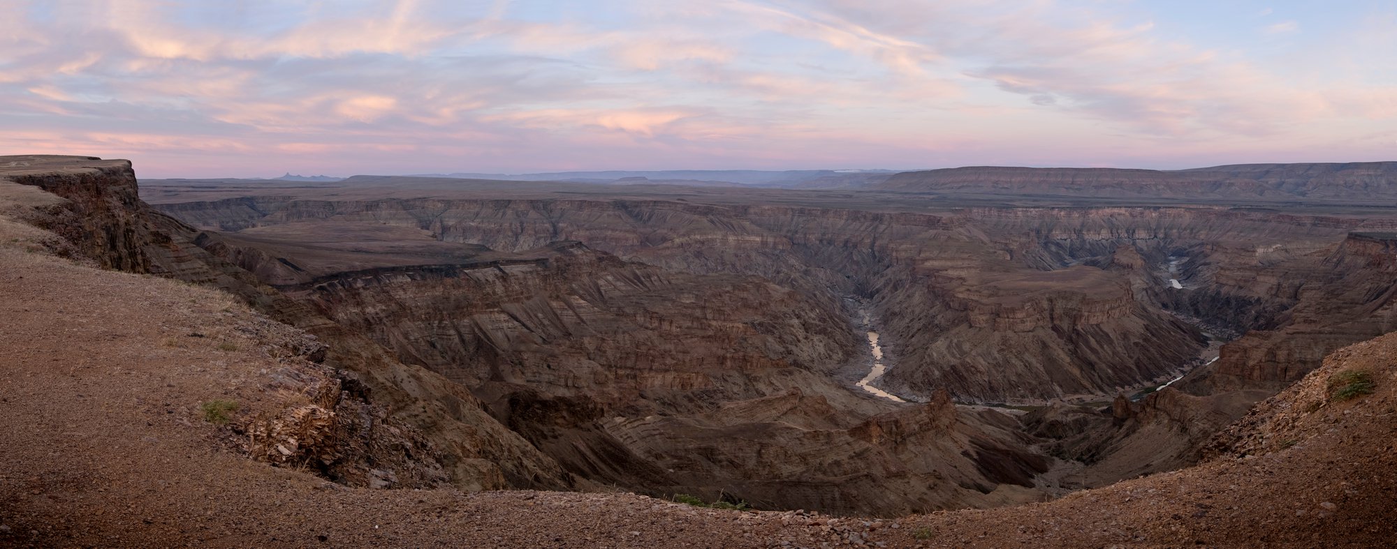 Панорама каньона Фиш Ривер
