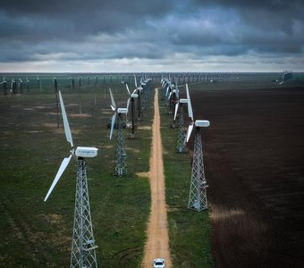 Самая большая ветряная электростанция Крыма