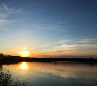 Кремовый закат.