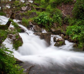 Шикарный Ляжгинский водопад