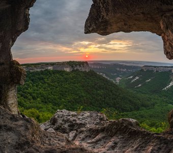 Мангуп, закат