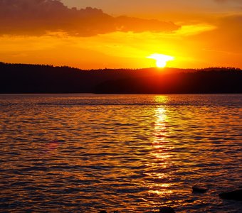 Закат над Волчихой