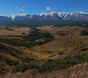 Панорама Чуйского хребта