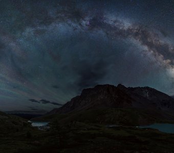 Ночная панорама Каракабакских озёр