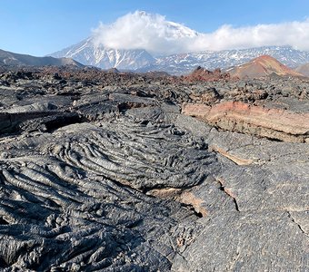 Застывшая лава вулкана Толбачик