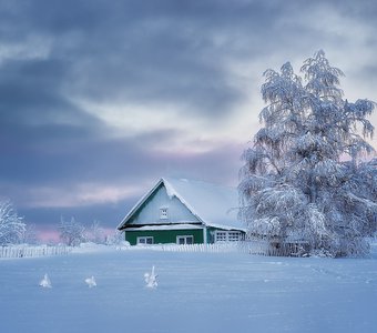 Зима в деревне. Пермский край, январь 2022г.