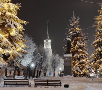 Рождественская иллюминация. Шуя, Ивановская область.