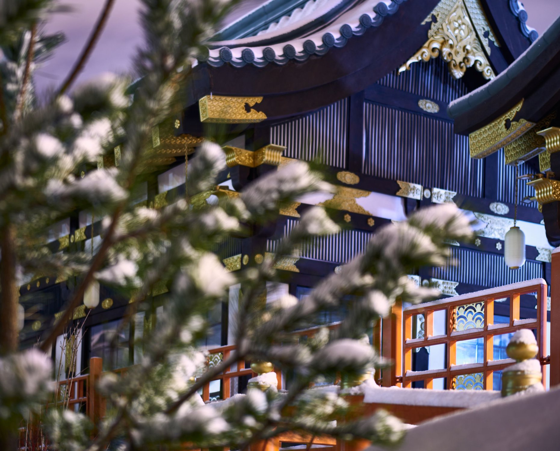 Зима в японской деревне