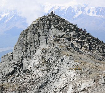Гора Лысуха, высота 3300 м., Горный Алтай, Акташ, подъем на гору с ретранслятором.