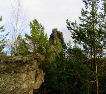 Верхушка, величавого Монаха, на Золотом камне.