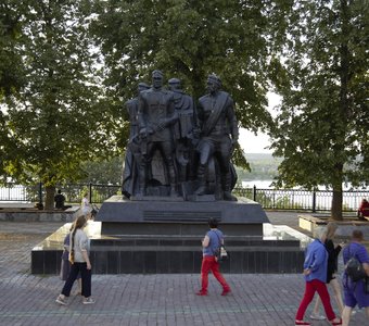 Памятник героям гражданской войны, город Пермь, Россия.