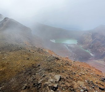 Кратер вулкана Горелый