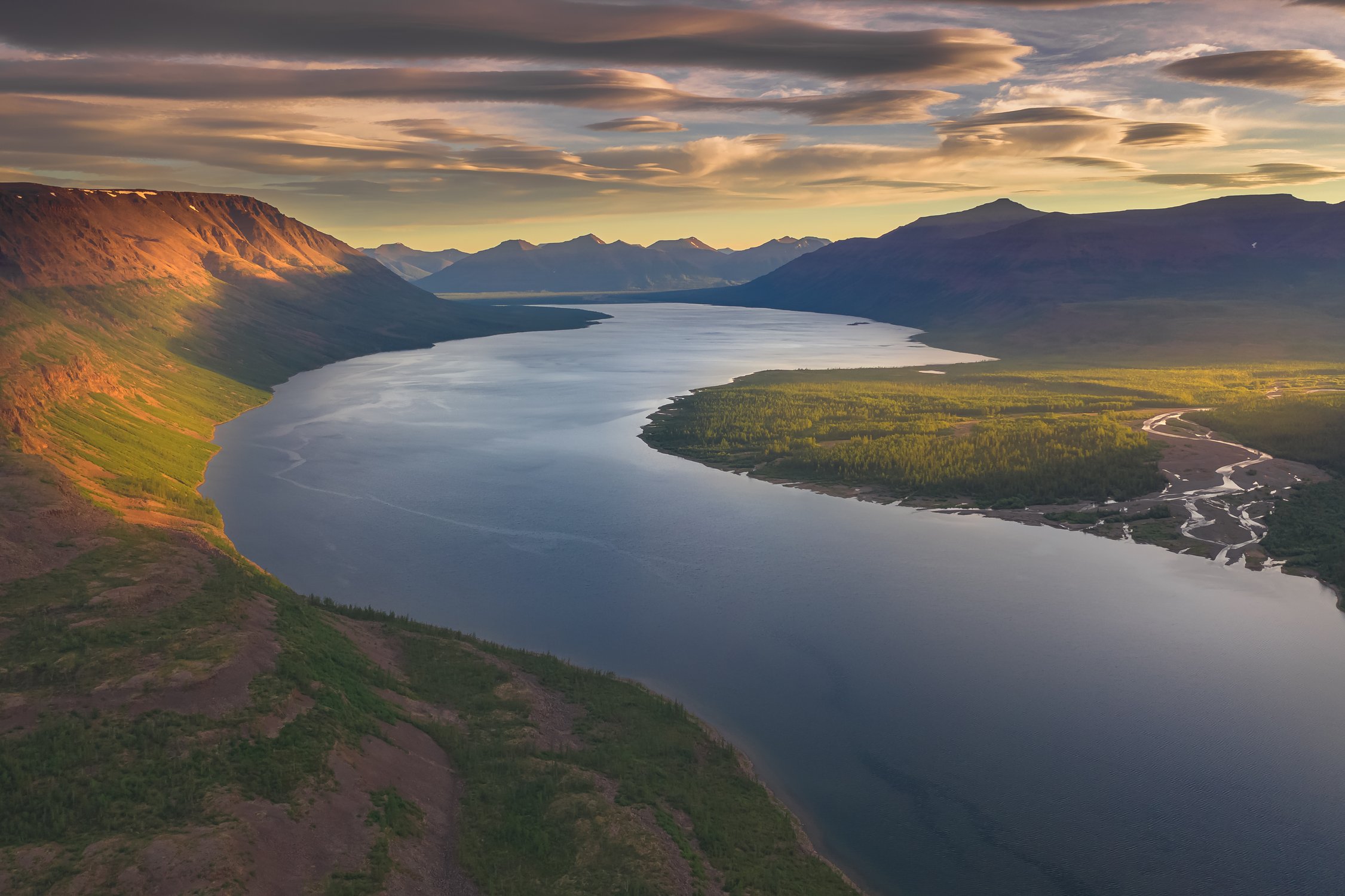 Плато Путорана закат