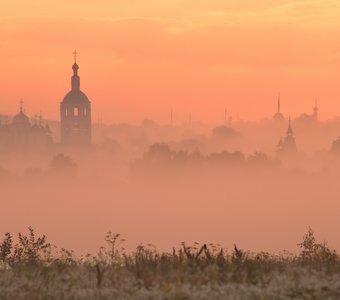 Туманное утро в Боровске