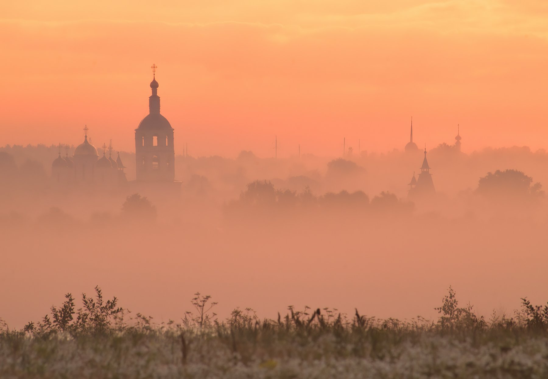 Туманное утро в Боровске