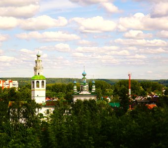 Вид на город Кунгур, Пермский край, Россия