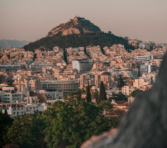 Вид на город с высоты Афинского Акрополя
