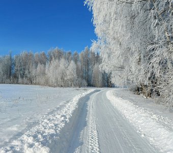 А за городом зима