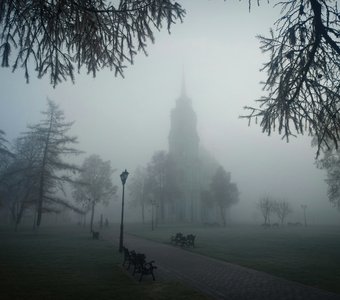 Туман в Тульском кремле.